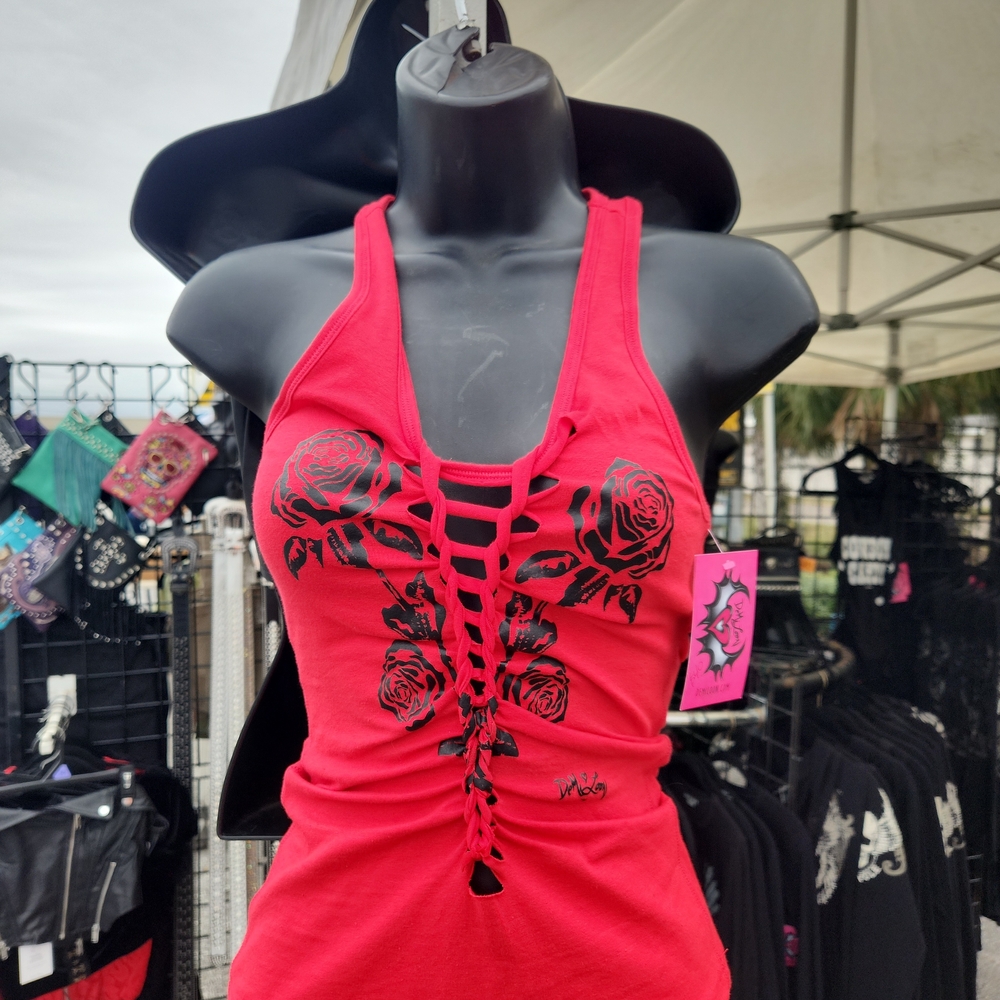 RED ROSE Tank Top